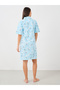 All-Over Floral Print Robe with Tie-Up Detail - 4