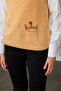 Women's Crew Neck Pocket Top Embroidered Sweater Salmon - 6