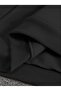 Los Angeles Oblique Printed Hooded Pocket Black Sweatshirt with Wool Inside - 5