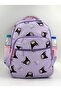Girl's Primary School Bag 3-Piece Set Character Patterned First School Bag Lilac - 3