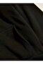 Guitar Instrument Printed Hooded Pocket Black Sweatshirt with Wool Inside - 4