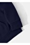 Ghostemane Printed Hooded Pocket Cotton Navy Blue Sweatshirt - 3