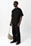 Basic Oversize Linen Suit Black - 2