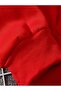 I May Look Calm Back Printed Hooded Pocket Cotton Red Sweatshirt - 3