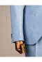 Italian Style Slim Fit Mono Lapel Jacket Pants Suit Blue T14473 - 5