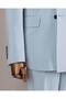 Italian Style Double Breasted Jacket Pants Suit Blue T14388 - 4