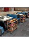 FFD 3 Tier Bamboo Kitchen Trolley, 3 And 4 Tier Kitchen Storage Rack Serving Trolley Island Cart - 5