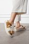 Cow Figured Embroidered |   Winter Unisex House Slippers |   Non-Slip Base - 3
