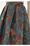 Premium Jacquard Pleated Midi Length (90 cm) Princess Skirt - 4