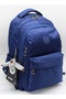حقيبة ظهر مدرسية مقاومة للماء للجنسين باللون الأزرق الداكن Bts-2500 - 3