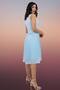 Premium Women's Evening Dress - Pi̇li̇si̇led Gold Button Detail Jacket Collar 420 - 2