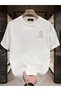 Seasonal Product Stylish Modern Design a Letter Custom Printed Women's Unisex Oversize Crew Neck T-Shirt - 2