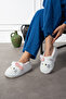 Hello Figured Ribbon Detail |   Bowknot Winter Unisex House Slippers |   Non-Slip Base - 3