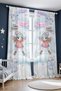 Princess in the Snow Patterned Children's Baby Room Background Curtain (Single Wing Pricing) - 2