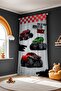 Red Monster Patterned Children's Baby Room Background Curtain (Single Wing Pricing) - 3