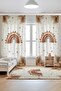 Edge Botanical Rainbow Patterned Children's Baby Room Background Curtain (Single Wing Pricing)