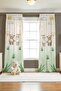 Bear and Rabbit Brother Patterned Children's Baby Room Background Curtain (Single Wing Pricing)