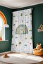 Vtraffic Rainbow Patterned Children's Baby Room Background Curtain (Single Wing Pricing) - 3
