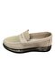 Transparent Sole Textile Beige Men's Shoes - 2