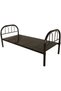 Stili Round Design Solid Metal Steel Base Single Bed Steel Bed L190 x W90 x H75 cm
