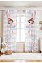 Golden Swan and Ballerina Patterned Children's Baby Room Background Curtain (Single Wing Pricing) - 3