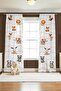 Cute Forest Animals Patterned Children's Baby Room Background Curtain (Single Wing Pricing)