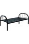 Stili Round Design Solid Metal Steel Base Single Bed Steel Bed L190 x W90 x H75 cm - 4