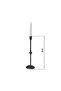 Midnight Grace Candle Holder Matte Black - 3
