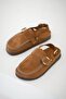 Alora Women's Genuine Leather Closed-Front Sandals Brown