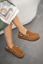 Alora Women's Genuine Leather Closed-Front Sandals Brown - 2