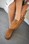 Alora Women's Genuine Leather Closed-Front Sandals Brown - 3
