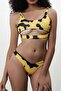 Belted Brazilian Bikini - Yellow-Black