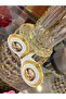 Esterhomedecor 6-Piece Two-Compartment Coffee Side Porcelain Small Delight Bowl Rosa Bianca Series Rsb-19824-04 - 2