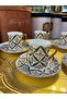 ESTERHOMEDECOR Hand-Painted Porcelain Coffee Cup Set for 6 People - 5