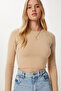 Women's Biscuit Basic Crop Knitwear Sweater Mx00248 - 3