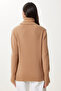 Women's Camel Soft Textured Knitwear Sweater Mx00239 - 7