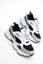 Black-White-Purple Women's Sneaker 20771 - 5