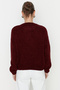 Bordo Geniş Kalıp Yumuşak Dokulu Basic Triko Kazak TWOAW23KZ00185 - 10