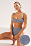 Pötikare Desenli Bralette Dokulu Regular Pretty Bikini Takımı TBESS25BT00036