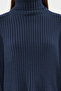 Indigo Kıvrılabilir Balıkçı Yaka Düz Crop Basic Triko Kazak TWOAW22KZ0223 - 4