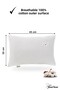 Liquid Proof Baby Pillow, Antiallergic Pillow, 100% Cotton, Bead Silicone 35X45 cm - 2