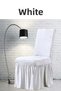 6 Pieces of Crinkled Chair Cover . Washable Chair Covers with Stretch Fabric Waistband and Lycra Skirt.