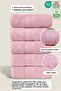 5 Towel Set 100% Cotton Certified, Hand Face Kitchen Towel Set Diamond Border Pink 50X80Cm - 2
