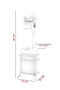 Yutan Cover Trash Can & Toilet Paper Holder White+White Mg098 - 3