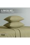 Double-Striped Fitted Sheet Set - Premium and Durable Quality, Deep Pocket for a Perfect Fit - 2