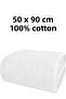 2 Pieces Cotton White Hand Face - Hotel Towel Extra Soft Towel Set 50x90 cm