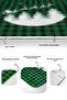 Green Plaid Motif New Year's Designed 2-Piece Kitchen Mat Set & Bathroom Rug - 4