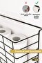 Adhesive Toilet Paper Organizeri 1Pcs Stainless Metal Bathroom Shampoo Dispenser Kitchen Shelf Black - 4