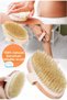 Skin Cleansing and Massage Tool Natural Horsehair Cellulite Brush Increase Blood Circulation Exfoliating Instrument - 5
