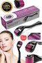 3Pcs Unisex Multi-Purpose Pore Opener with Needle Hair Beard Removal Facial Rejuvenating Roller Needle Storage